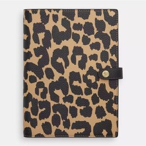 Coach Leopard Print Notebook Cover